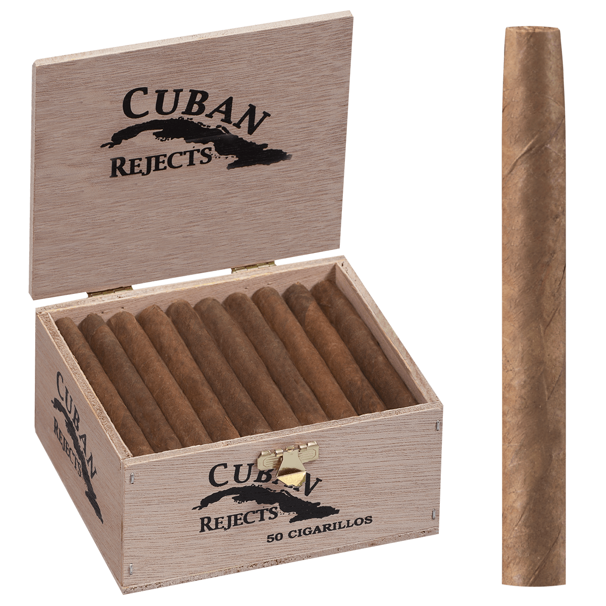 CUBAN REJECTS CLASSIC CIGARILLOS NATURAL 50 CT. BOX 3.25X20
