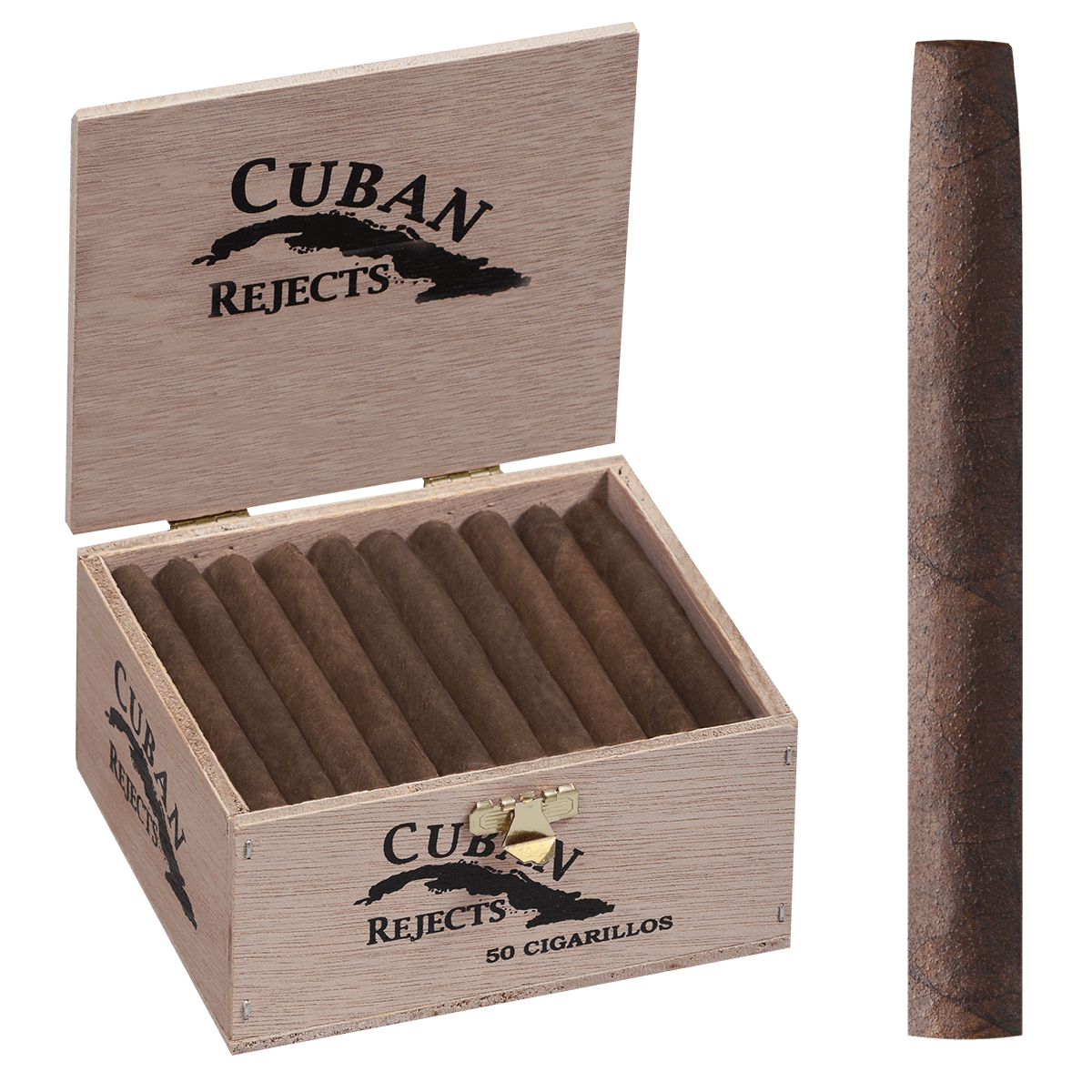 CUBAN REJECTS CLASSIC CIGARILLOS MADURO 50 CT. BOX 3.25X20