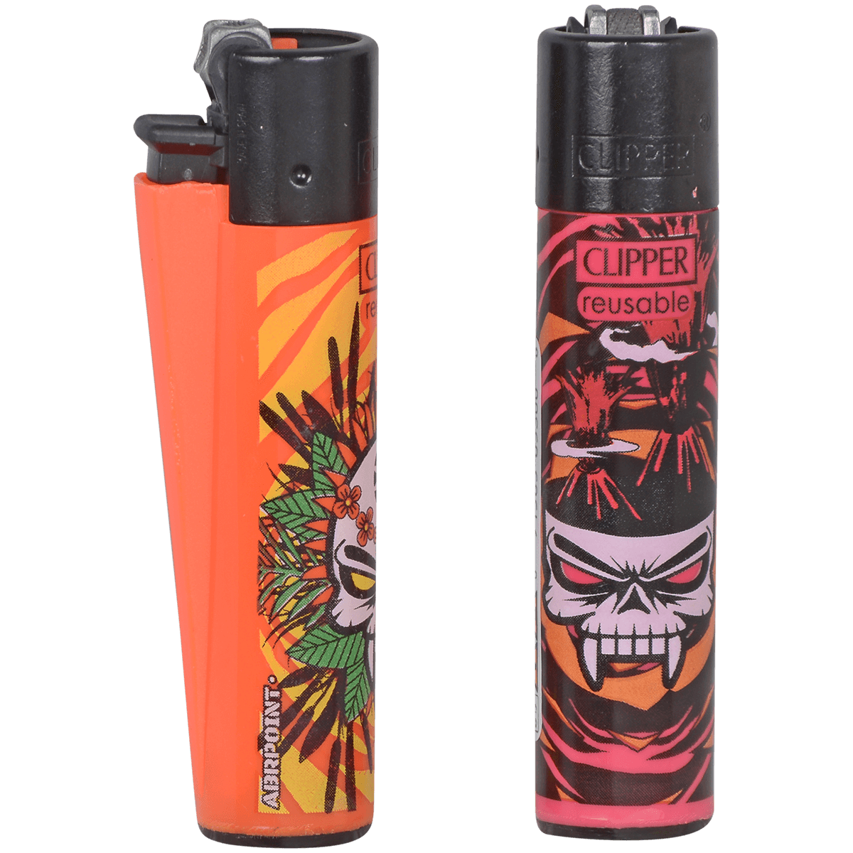 CLIPPER CP11 SUMMER SKULLS LIGHTERS 48CT TRAY