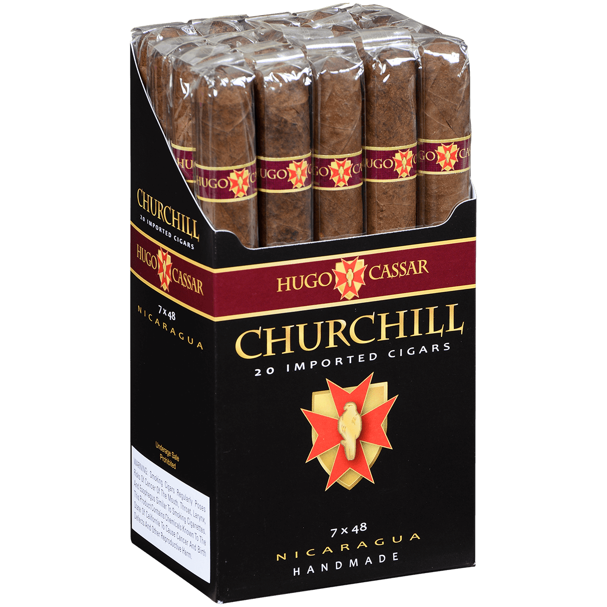 Hugo Cassar Nicaraguan Churchill 20 Ct. Bundle 7.00X48