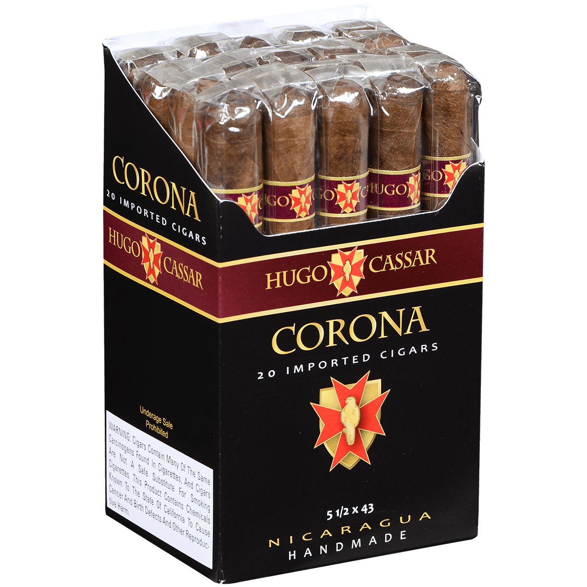 Hugo Cassar Nicaraguan Corona 20 Ct. Bundle 5.50X43