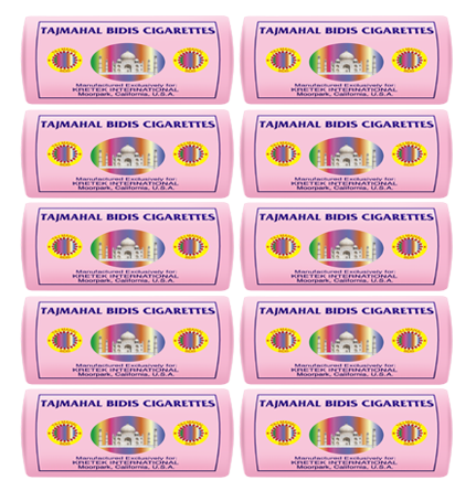 10 Tajmahal bidi packs