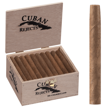 CUBAN REJECTS CLASSIC CIGARILLOS NATURAL 50 CT. BOX 3.25X20