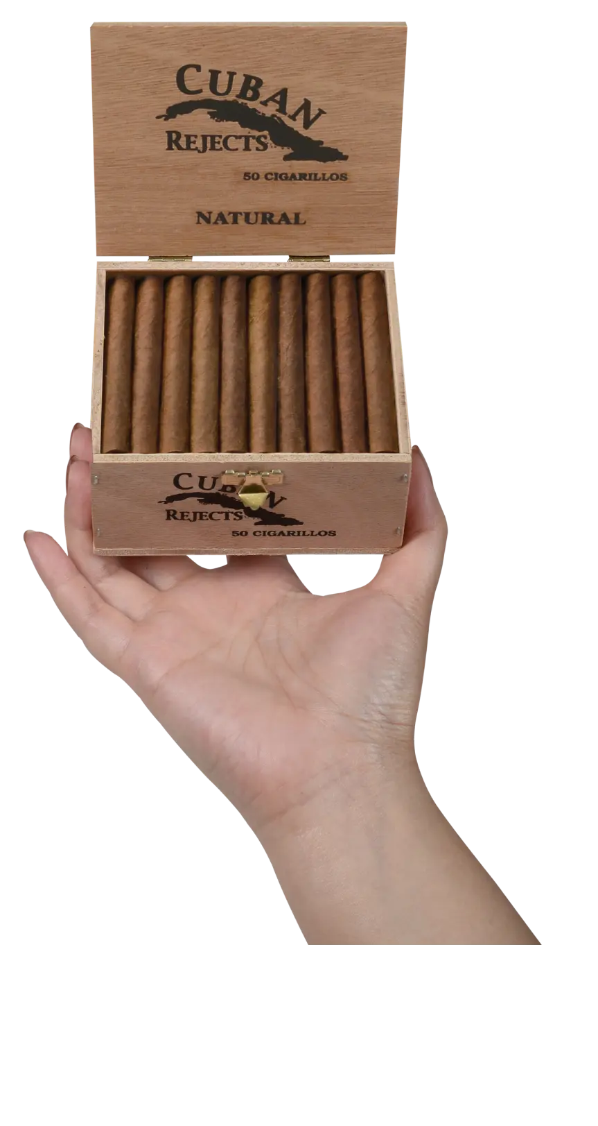 Wooden box of cigarillos