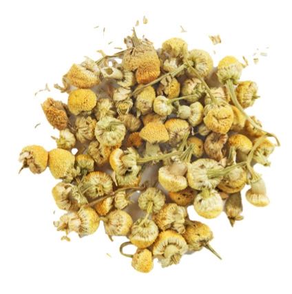 High Tea chamomile tea on white
