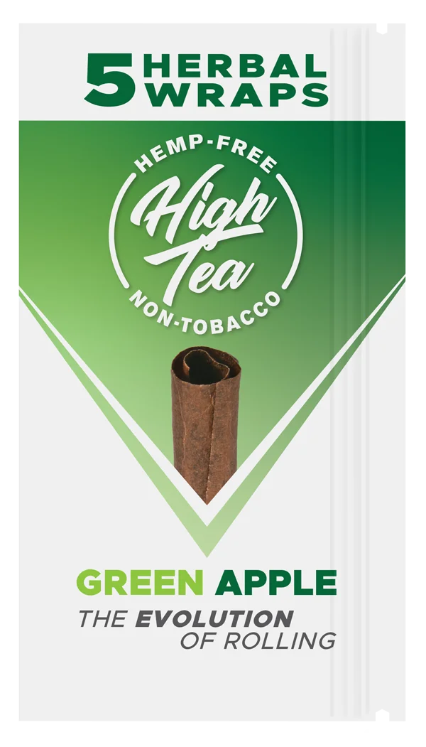 High Tea wrap pouch green apple