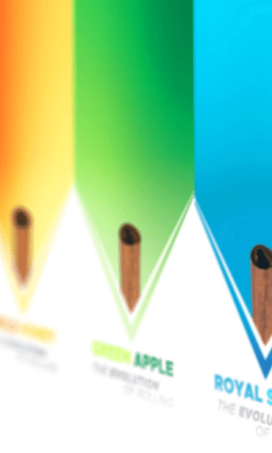 High Tea wrap carton rainbow background